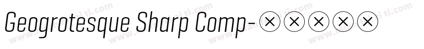 Geogrotesque Sharp Comp字体转换